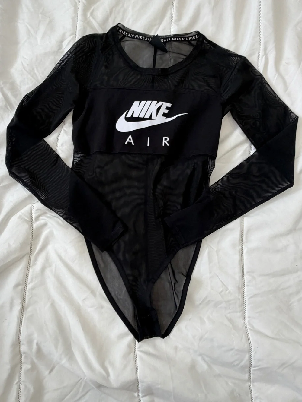 Nike Air women’s  long sleeve mesh bodysuit
